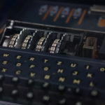 Enigma cipher machine - Enigma encryption device.