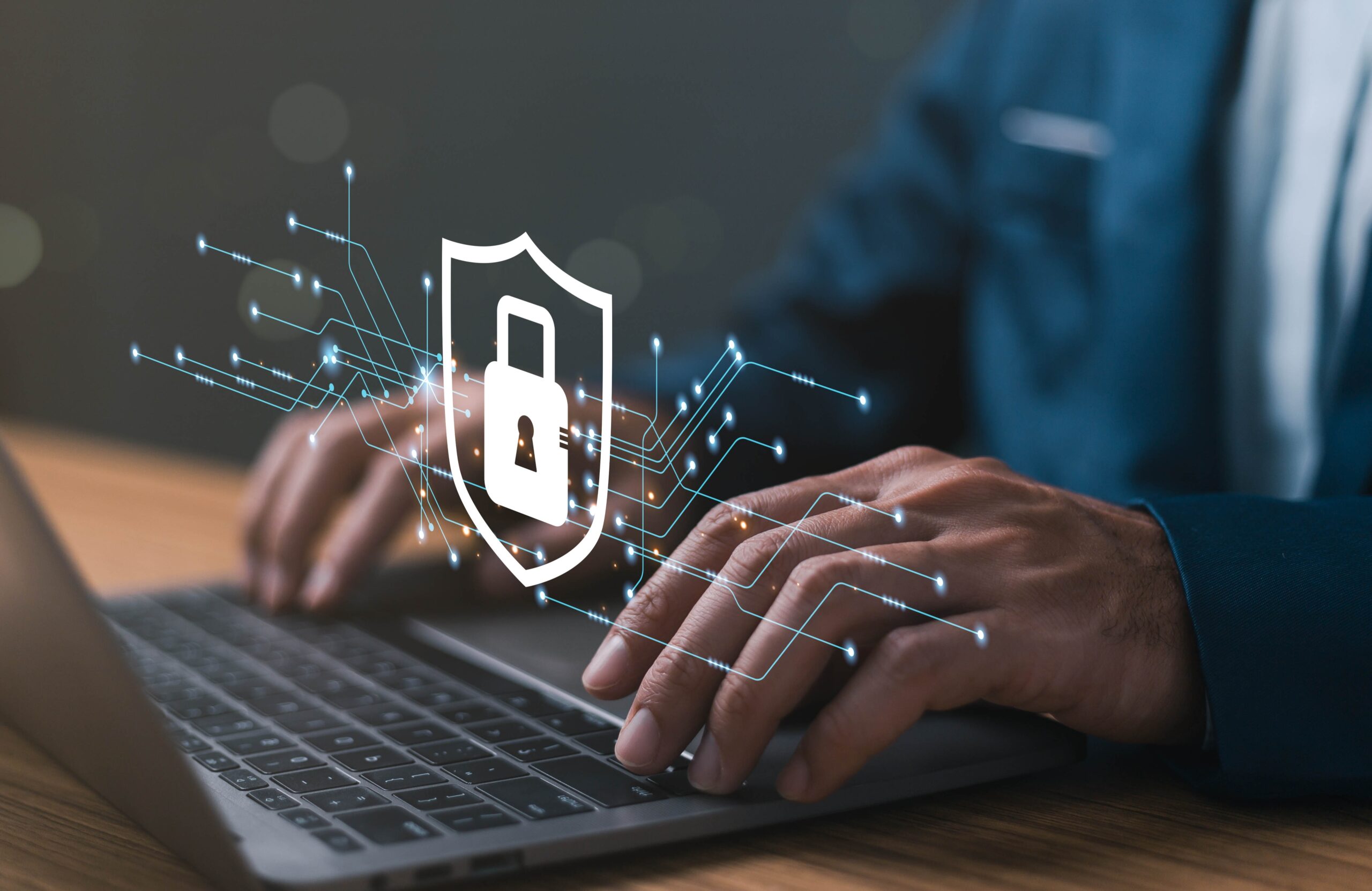 Secure,Cyber,Password,Protect,,Person,Use,Laptop,Login,Online,Web